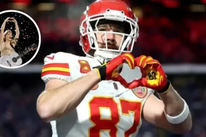 Travis Kelce Makes Heart Shaped