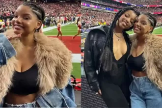 Halle Bailey attended Super Bowl