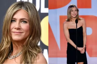 Jennifer Aniston black dress at 2024 People's Choice Awards Night!